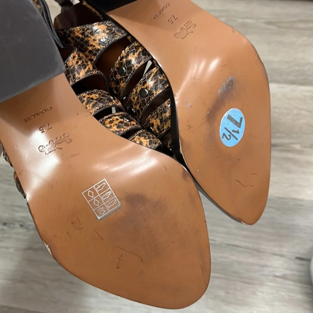 Coach Brown Ankle Boots - Picture 9 of 11